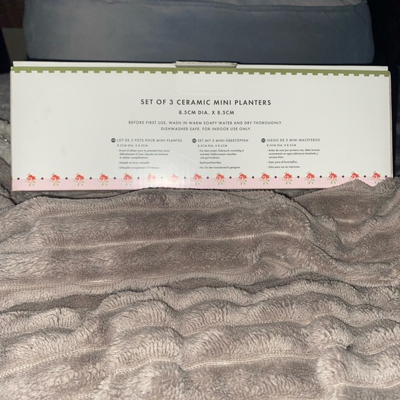 Spring Birds Floral Set of 3 Mini Planters Garden Summer Festive Cute Flowers - Picture 4 of 6